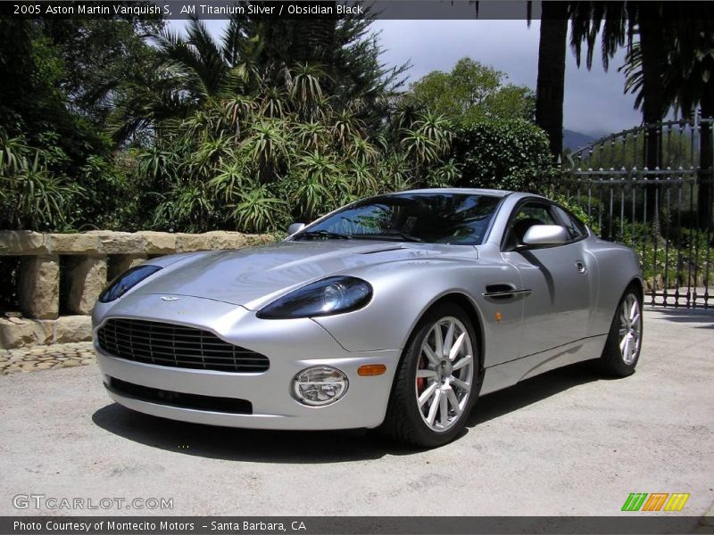 AM Titanium Silver / Obsidian Black 2005 Aston Martin Vanquish S