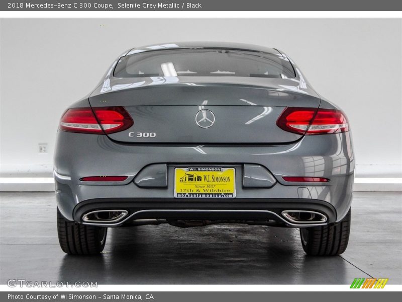 Selenite Grey Metallic / Black 2018 Mercedes-Benz C 300 Coupe