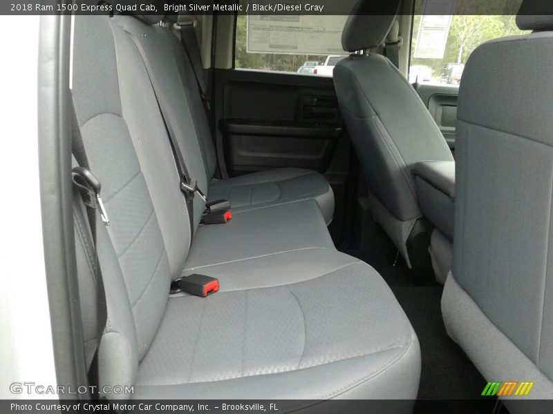 Bright Silver Metallic / Black/Diesel Gray 2018 Ram 1500 Express Quad Cab