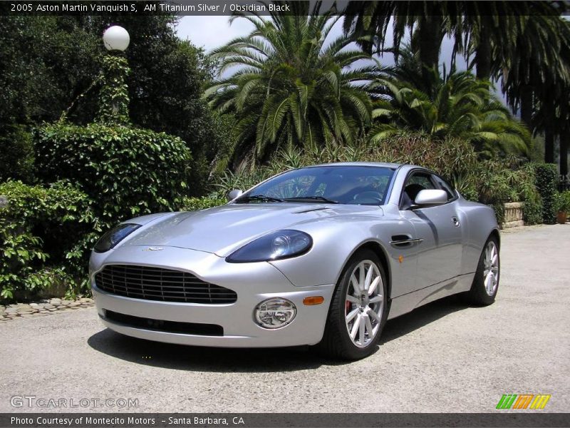 AM Titanium Silver / Obsidian Black 2005 Aston Martin Vanquish S