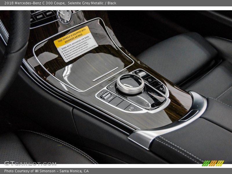 Selenite Grey Metallic / Black 2018 Mercedes-Benz C 300 Coupe