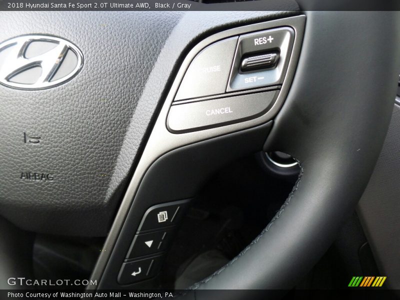 Black / Gray 2018 Hyundai Santa Fe Sport 2.0T Ultimate AWD