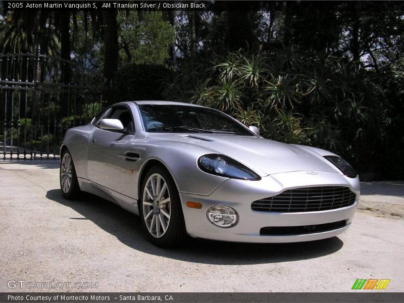 AM Titanium Silver / Obsidian Black 2005 Aston Martin Vanquish S