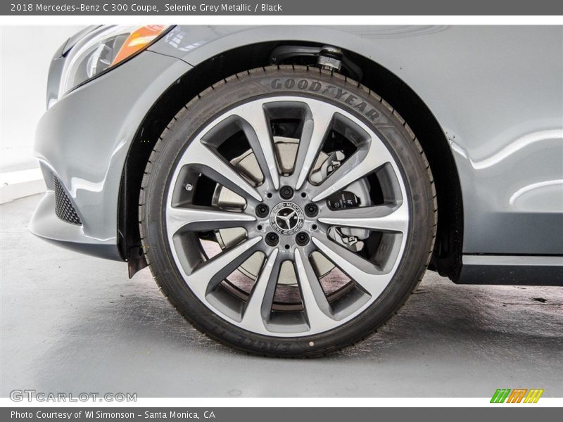 Selenite Grey Metallic / Black 2018 Mercedes-Benz C 300 Coupe