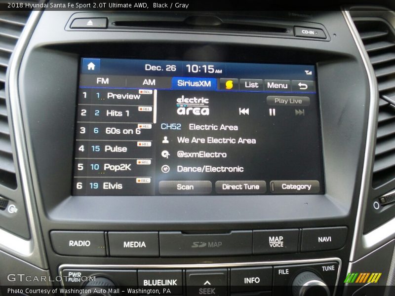 Black / Gray 2018 Hyundai Santa Fe Sport 2.0T Ultimate AWD