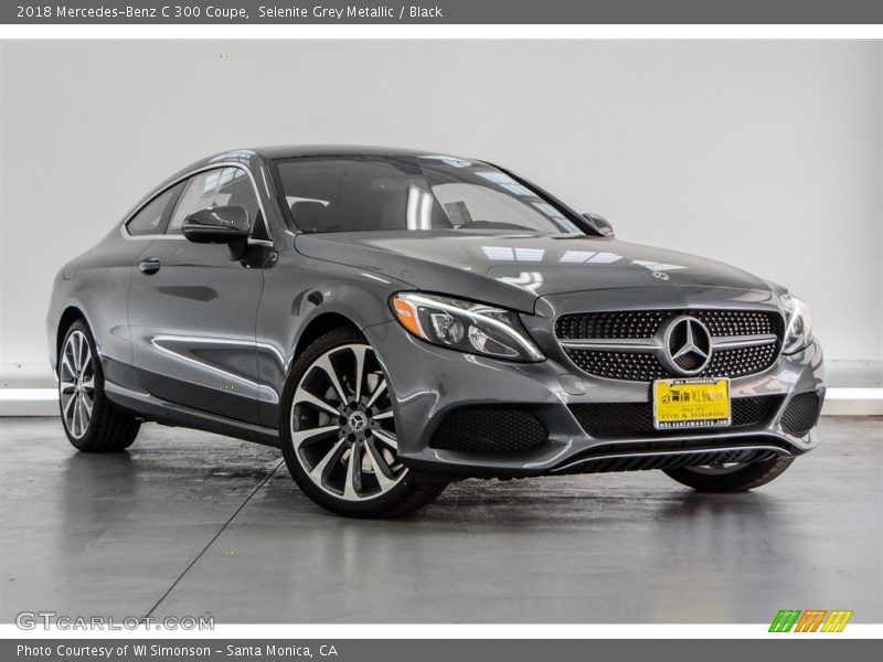 Selenite Grey Metallic / Black 2018 Mercedes-Benz C 300 Coupe