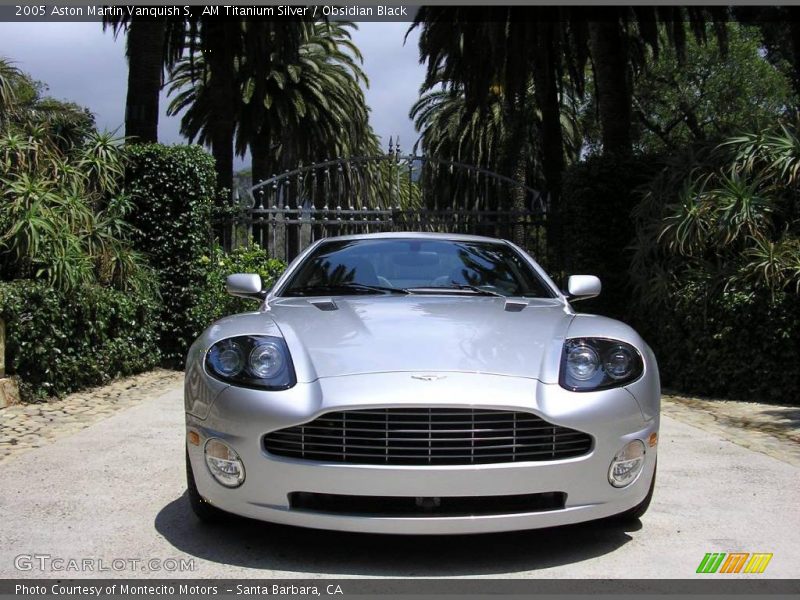 AM Titanium Silver / Obsidian Black 2005 Aston Martin Vanquish S