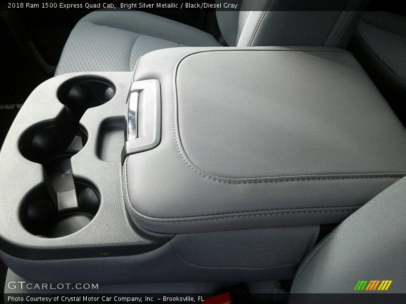 Bright Silver Metallic / Black/Diesel Gray 2018 Ram 1500 Express Quad Cab