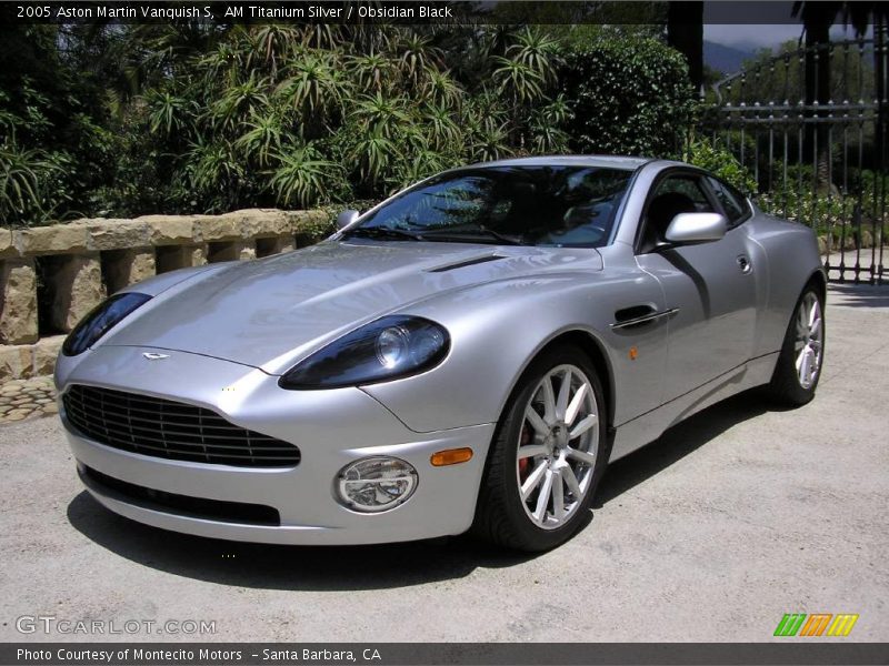 AM Titanium Silver / Obsidian Black 2005 Aston Martin Vanquish S