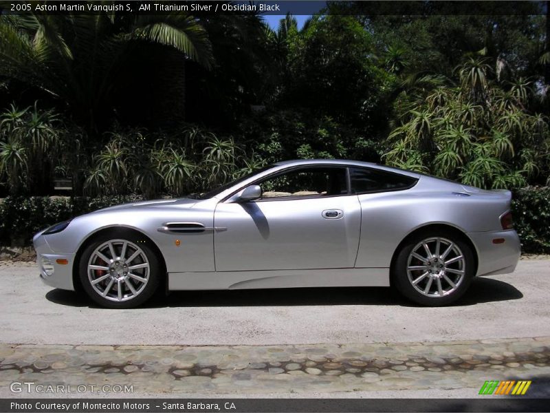 AM Titanium Silver / Obsidian Black 2005 Aston Martin Vanquish S