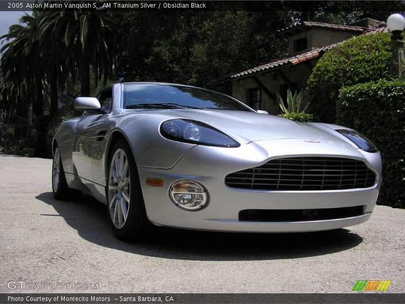 AM Titanium Silver / Obsidian Black 2005 Aston Martin Vanquish S