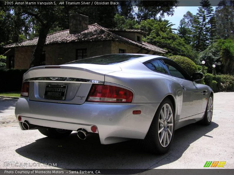 AM Titanium Silver / Obsidian Black 2005 Aston Martin Vanquish S