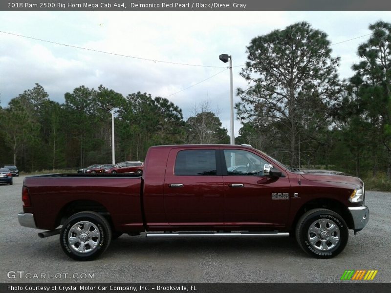  2018 2500 Big Horn Mega Cab 4x4 Delmonico Red Pearl