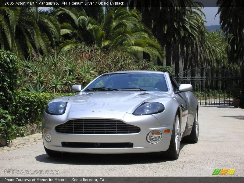 AM Titanium Silver / Obsidian Black 2005 Aston Martin Vanquish S