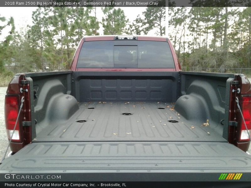 Delmonico Red Pearl / Black/Diesel Gray 2018 Ram 2500 Big Horn Mega Cab 4x4