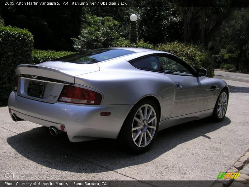 AM Titanium Silver / Obsidian Black 2005 Aston Martin Vanquish S