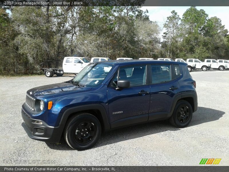Jetset Blue / Black 2017 Jeep Renegade Sport