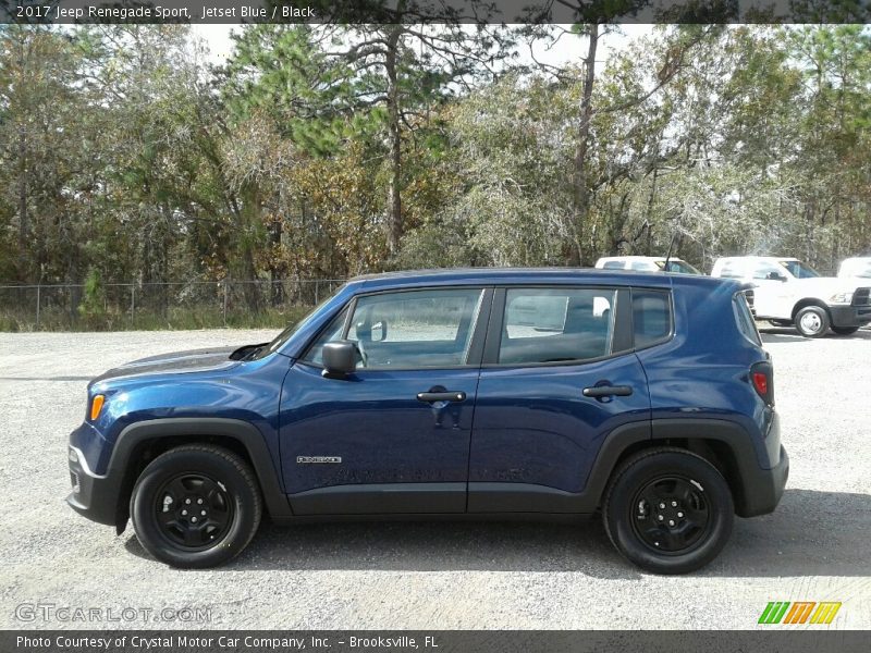 Jetset Blue / Black 2017 Jeep Renegade Sport