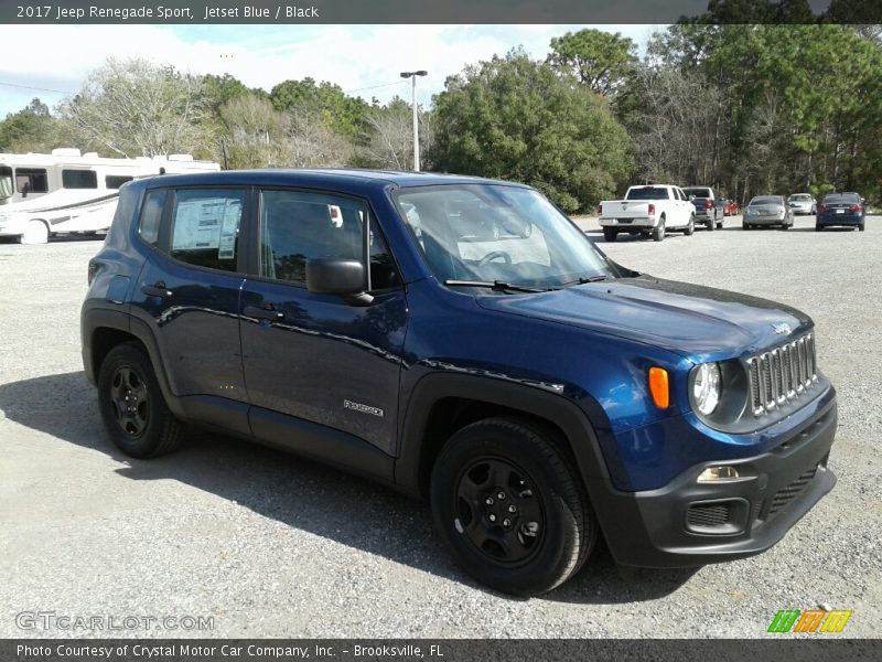 Jetset Blue / Black 2017 Jeep Renegade Sport