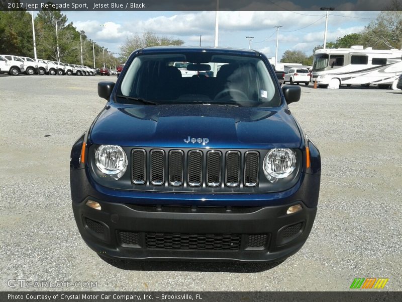 Jetset Blue / Black 2017 Jeep Renegade Sport