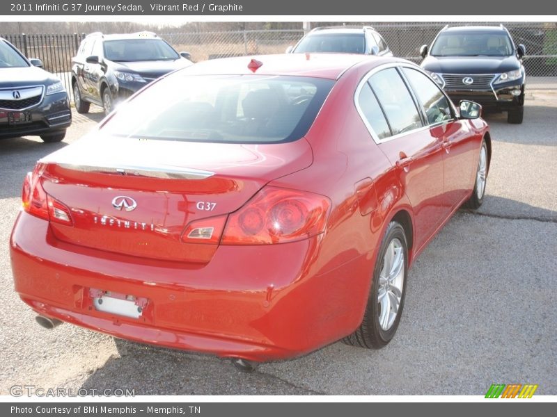 Vibrant Red / Graphite 2011 Infiniti G 37 Journey Sedan