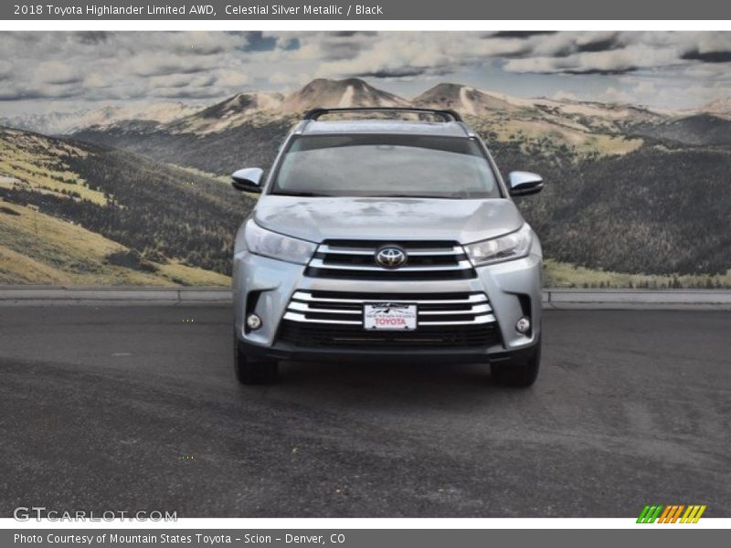 Celestial Silver Metallic / Black 2018 Toyota Highlander Limited AWD