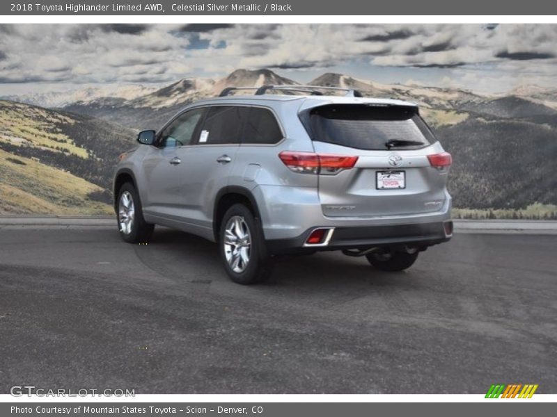 Celestial Silver Metallic / Black 2018 Toyota Highlander Limited AWD