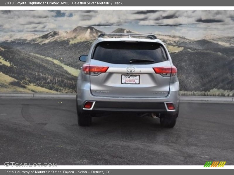 Celestial Silver Metallic / Black 2018 Toyota Highlander Limited AWD