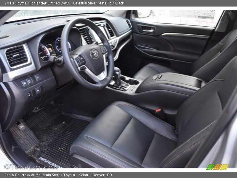Celestial Silver Metallic / Black 2018 Toyota Highlander Limited AWD