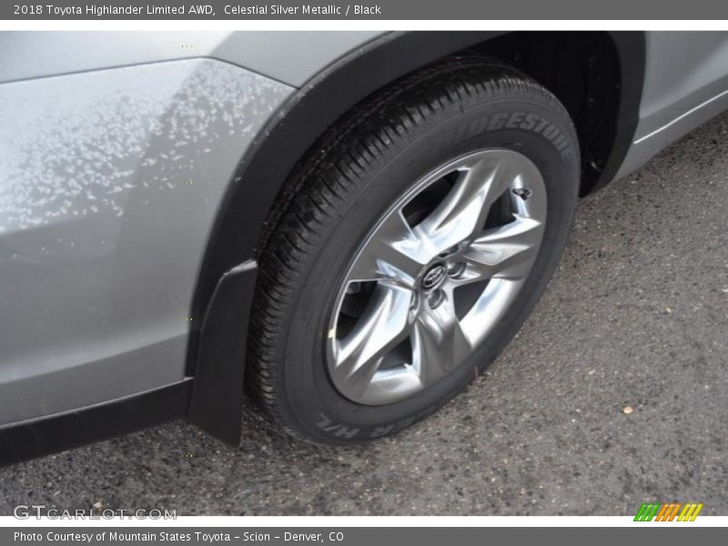Celestial Silver Metallic / Black 2018 Toyota Highlander Limited AWD