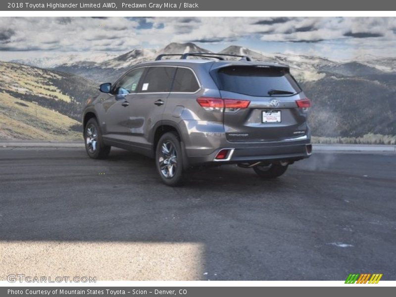 Predawn Gray Mica / Black 2018 Toyota Highlander Limited AWD
