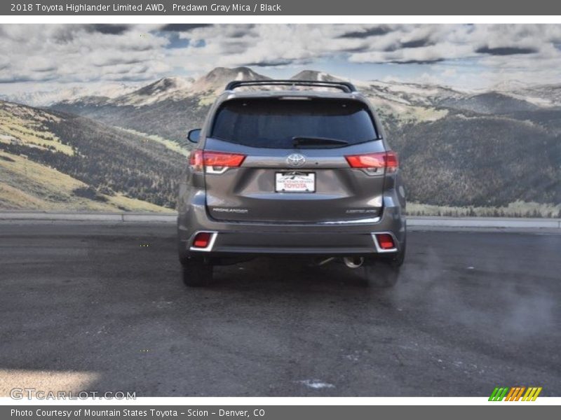 Predawn Gray Mica / Black 2018 Toyota Highlander Limited AWD