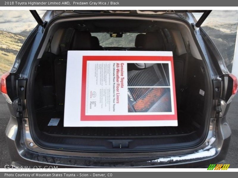 Predawn Gray Mica / Black 2018 Toyota Highlander Limited AWD