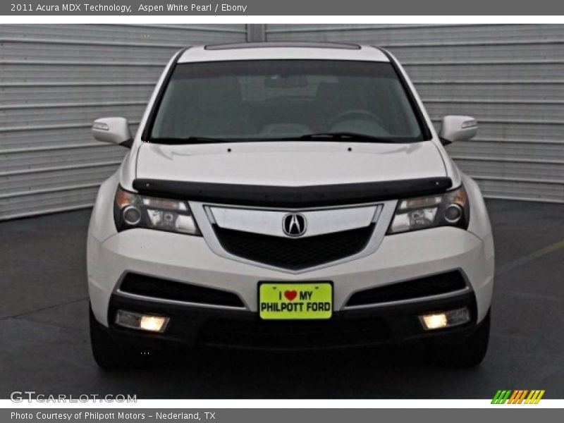 Aspen White Pearl / Ebony 2011 Acura MDX Technology