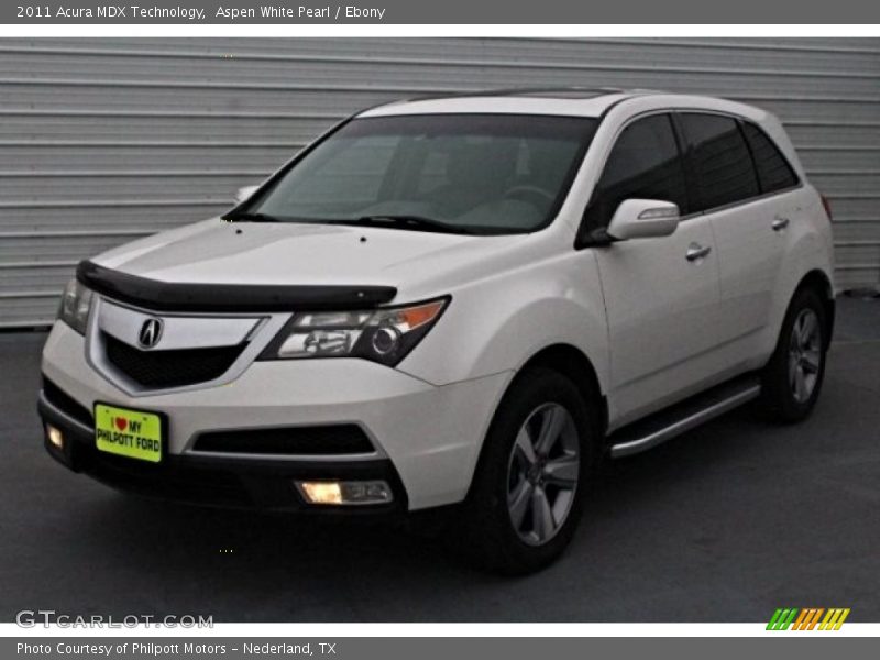 Aspen White Pearl / Ebony 2011 Acura MDX Technology