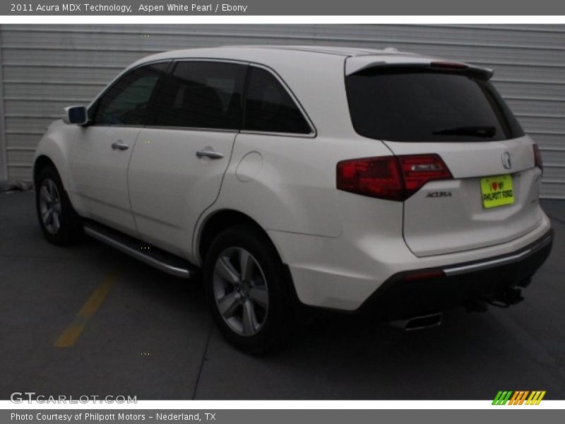 Aspen White Pearl / Ebony 2011 Acura MDX Technology