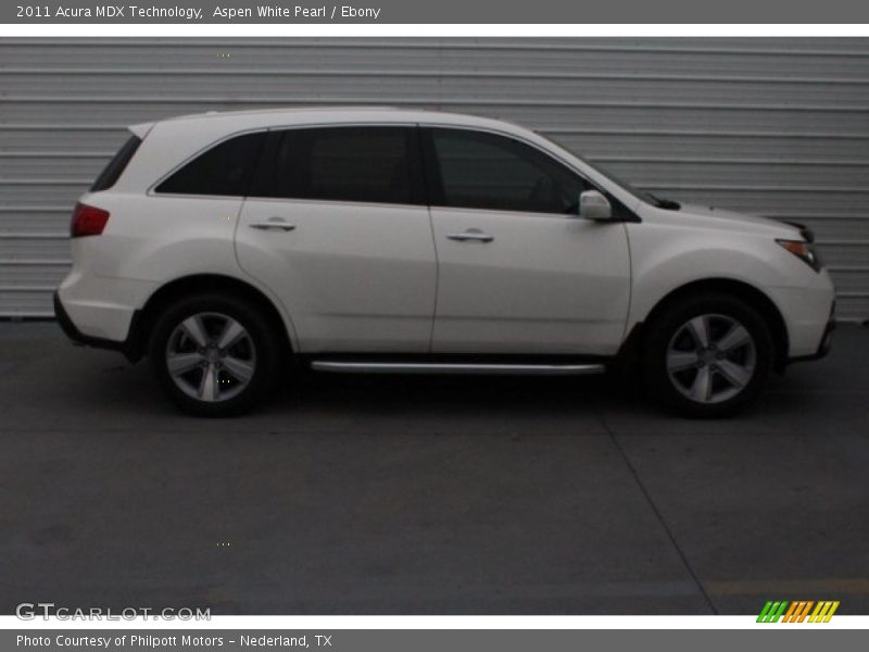 Aspen White Pearl / Ebony 2011 Acura MDX Technology