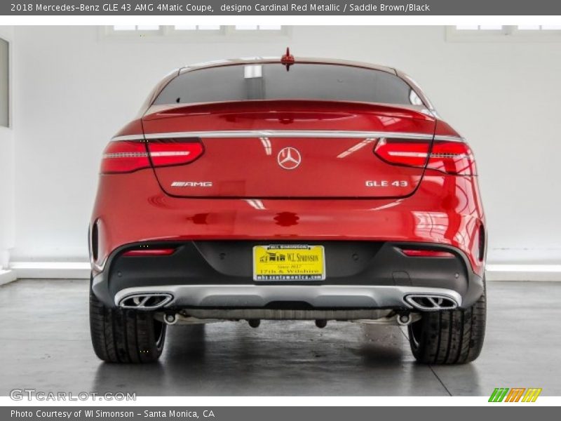 designo Cardinal Red Metallic / Saddle Brown/Black 2018 Mercedes-Benz GLE 43 AMG 4Matic Coupe