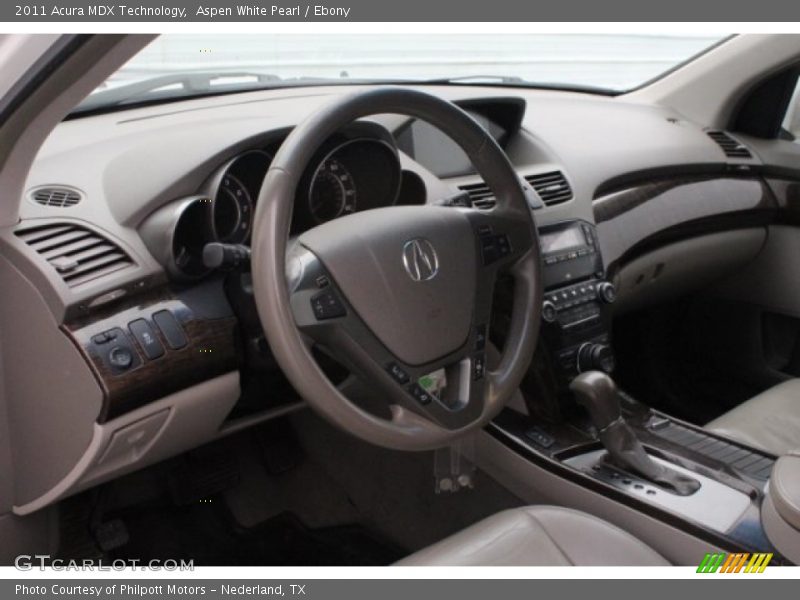 Aspen White Pearl / Ebony 2011 Acura MDX Technology