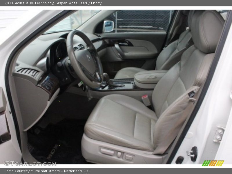 Aspen White Pearl / Ebony 2011 Acura MDX Technology