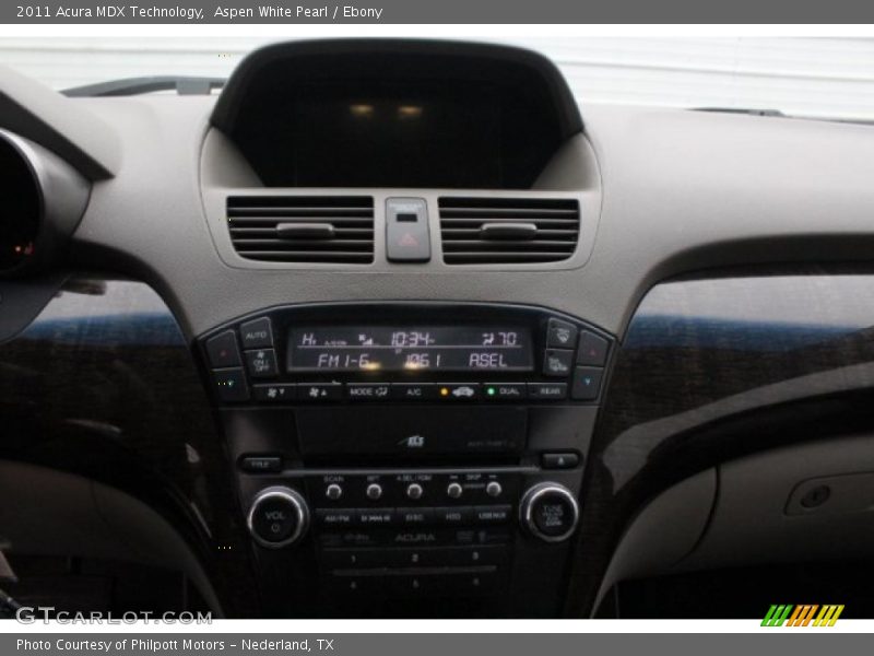 Aspen White Pearl / Ebony 2011 Acura MDX Technology