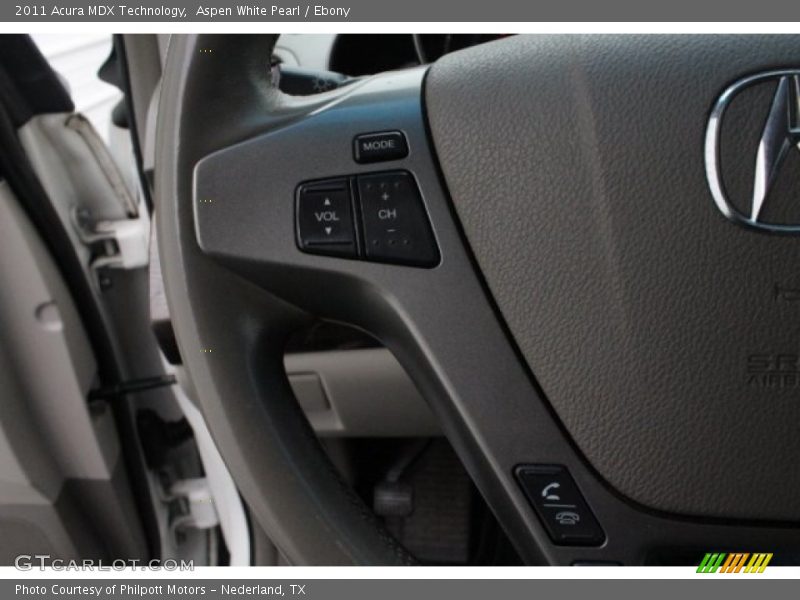 Aspen White Pearl / Ebony 2011 Acura MDX Technology