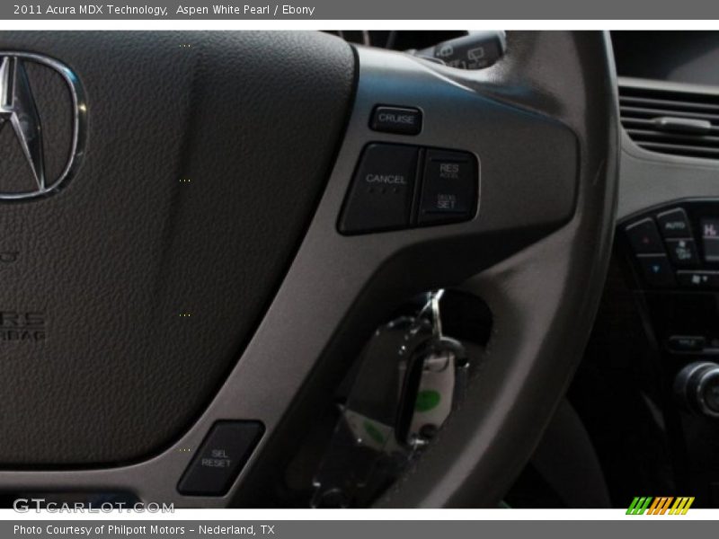 Aspen White Pearl / Ebony 2011 Acura MDX Technology