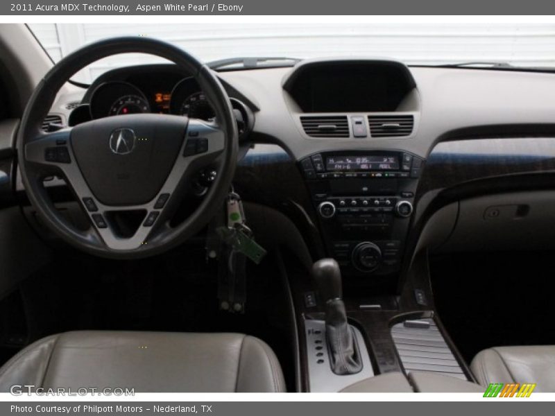 Aspen White Pearl / Ebony 2011 Acura MDX Technology