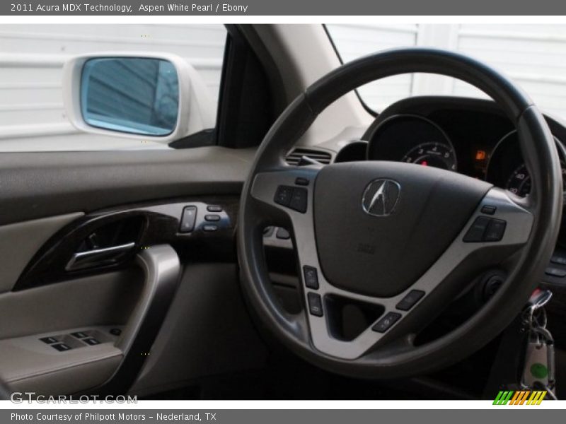 Aspen White Pearl / Ebony 2011 Acura MDX Technology
