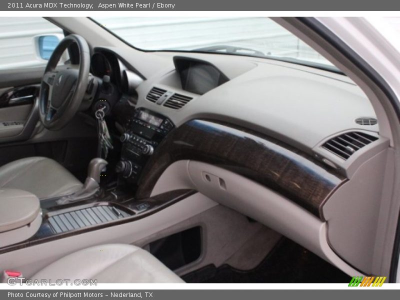 Aspen White Pearl / Ebony 2011 Acura MDX Technology