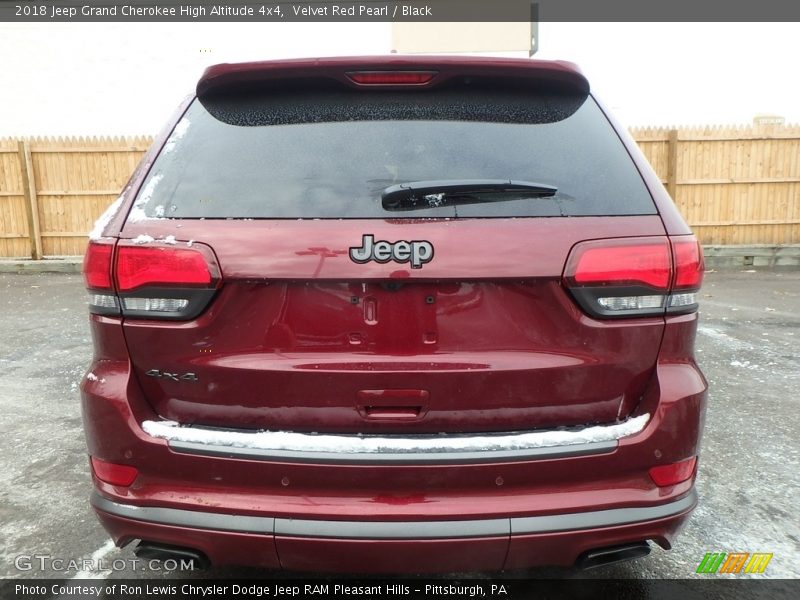 Velvet Red Pearl / Black 2018 Jeep Grand Cherokee High Altitude 4x4