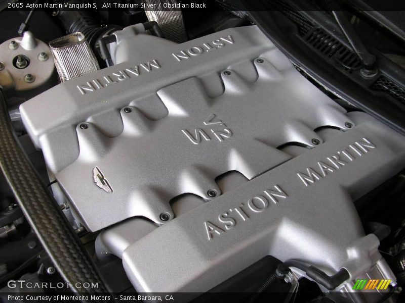 AM Titanium Silver / Obsidian Black 2005 Aston Martin Vanquish S