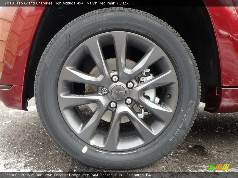 Velvet Red Pearl / Black 2018 Jeep Grand Cherokee High Altitude 4x4