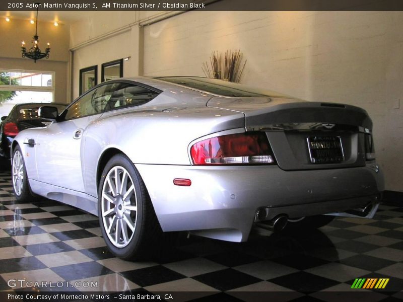 AM Titanium Silver / Obsidian Black 2005 Aston Martin Vanquish S